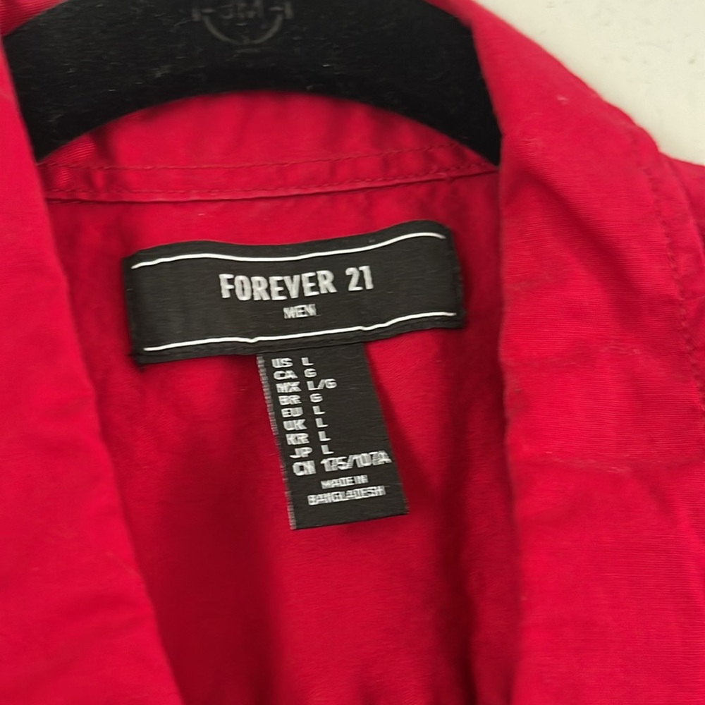 Red button down - Picture 2 of 4